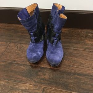 Blue boots